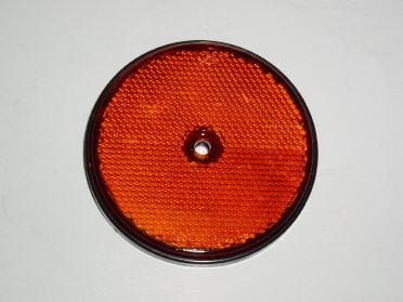 Rückstrahler rot, Reflektor-Ø: 75, Gesamt-Ø: 86 mm